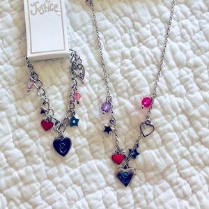 Girl’s “E” Necklace and Bracelet Set